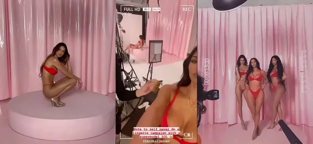 Kendall Jenner Skims G-String Lingerie Video Leaked