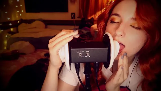 AftynRose ASMR Maryjane Ear Licking Video