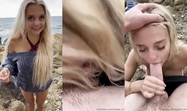 Trippie Bri Beach Blowjob With Cum Swallow Video Leaked