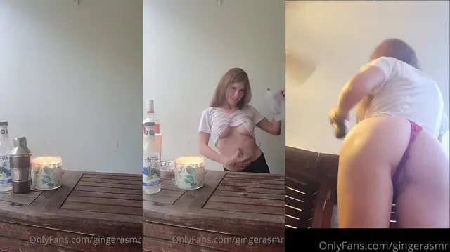 Ginger ASMR Nude Vacation Bartender Video Leaked