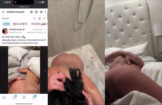 Camilla Araujo Onlyfans First Sex Tape After Shower PPV Video