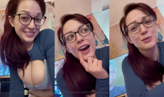 Tessa Fowler Topless Big Tits Strip Video Leaked