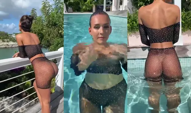 Rachel Cook NSFW See Thru Sexy Dress Video Leaked
