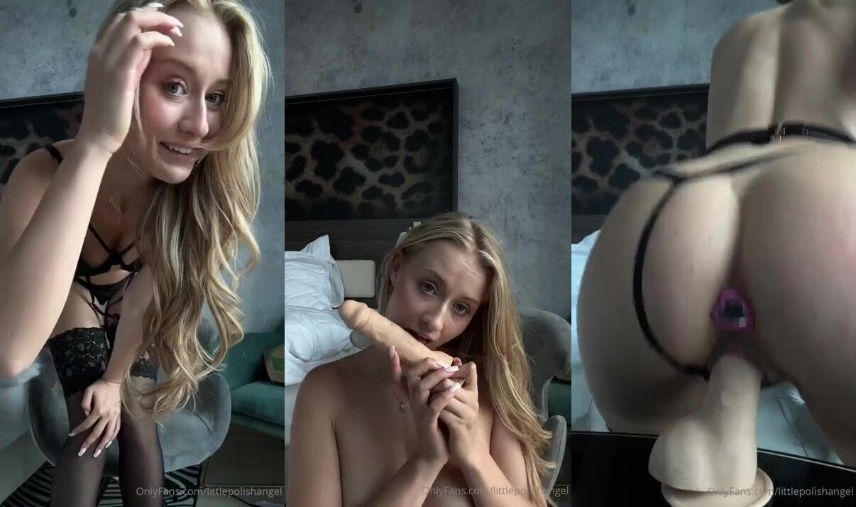 LittlePolishAngel Butt Plug Dildo Riding OnlyFans Video Leaked