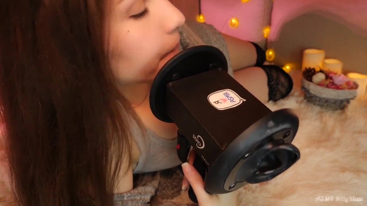 KittyKlaw ASMR Licking & Mouth Sounds Video