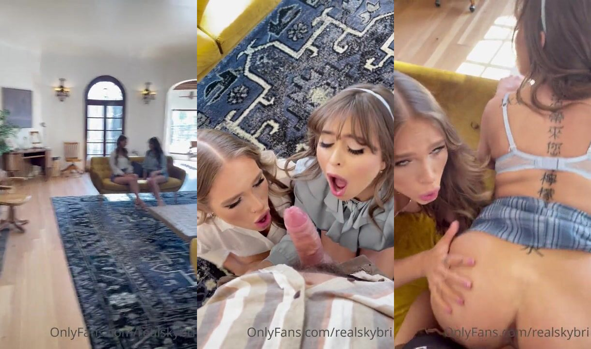 Sky Bri And Riley Reid Threesome Sex Video Leaked