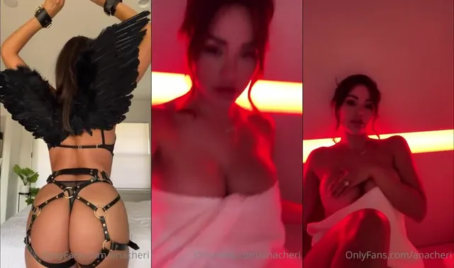 Ana Cheri Onlyfans Black Angel Tease Leaked Video