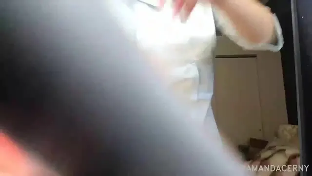 Amanda Cerny Nude Black Lingerie Porn Video Leaked