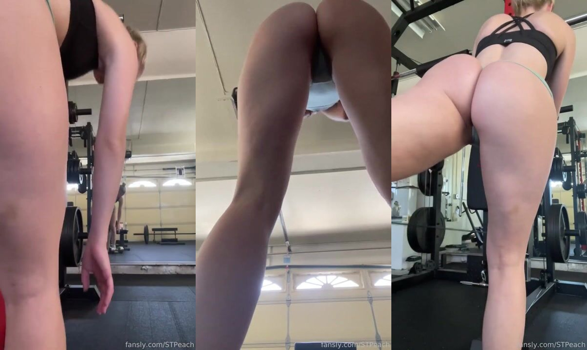 STPeach Gym Booty Training Fansly Video Leaked