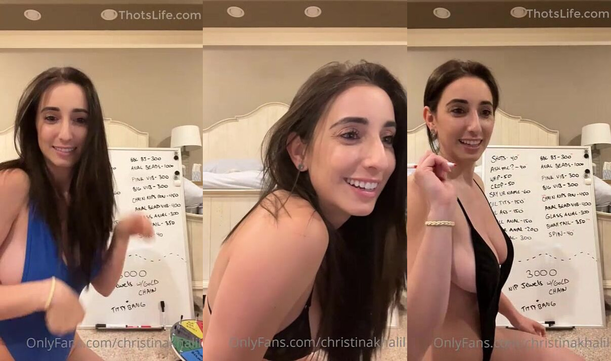 Christina Khalil Nude April Part 1 Onlyfans Livestream Leaked