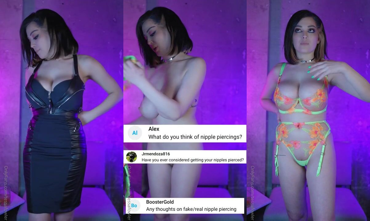 Tessa Fowler Nude Try On Haul OnlyFans Livestream Video