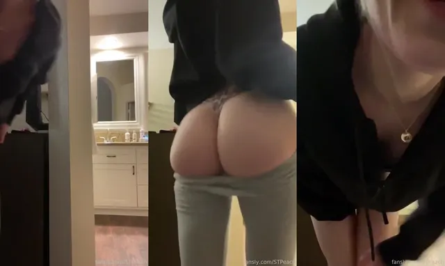 STPeach Risky Leggings Ass Strip Fansly Video Leaked