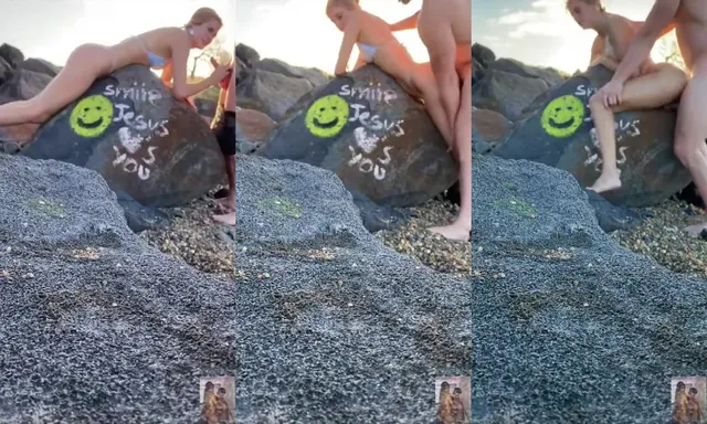 UtahJaz Public Beach Doggy Style OnlyFans Video Leaked