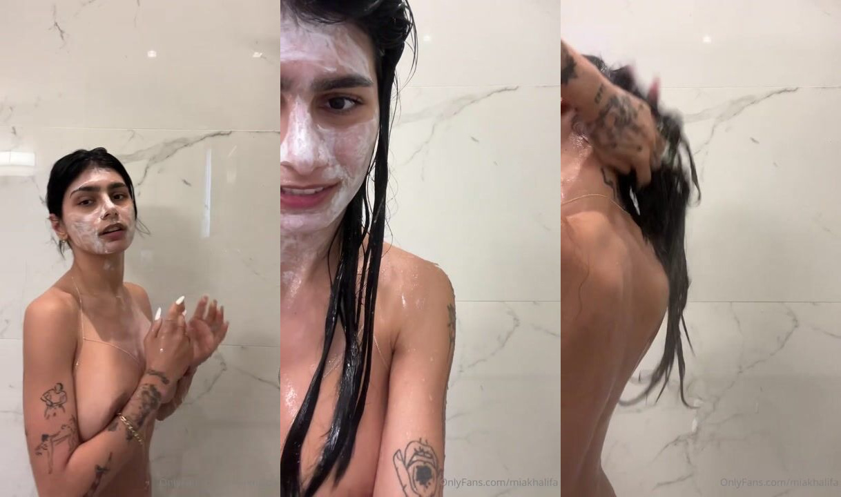 Mia Khalifa Nude Shower Shaving OnlyFans Video Leaked