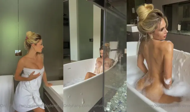 Summer Soderstrom Full Nude Bath Tease OnlyFans Video Leaked