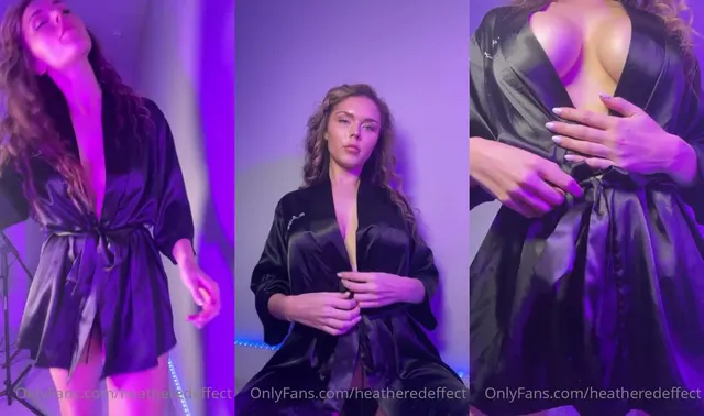 HeatheredEffect Topless Sleepwear Strip Tease Video Leaked