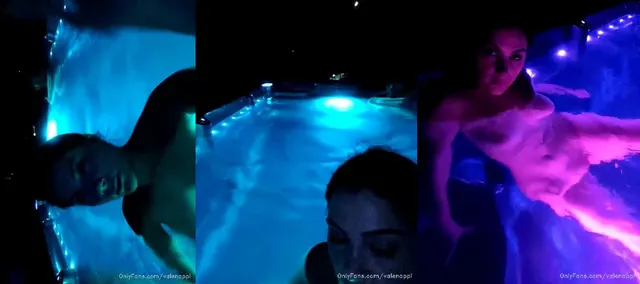 Valentina Nappi Teasing While Night Swimming