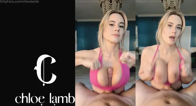 Chloe Lamb Tittyfucks Her BF’s Cock