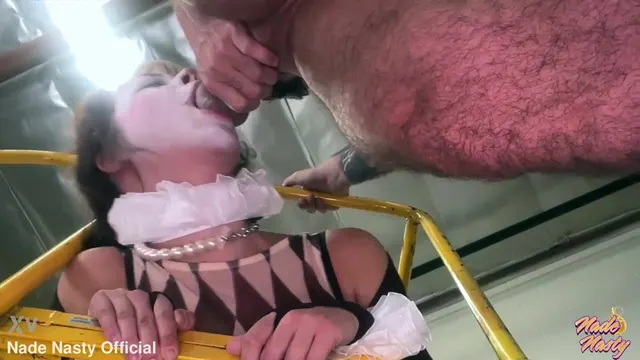 Nympho Clown Wanted To Be Fucked In The Work Warehouse