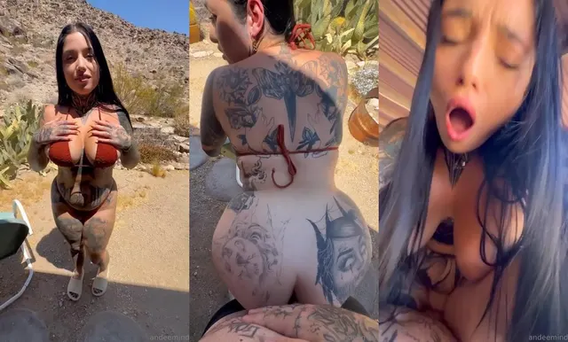 Andeemind Gets Her Pussy Drilled Outdoors
