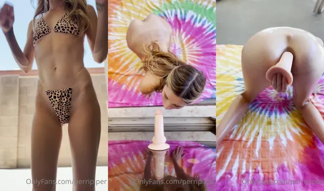 Piper Perri Oily Anal Dildo Masturbation