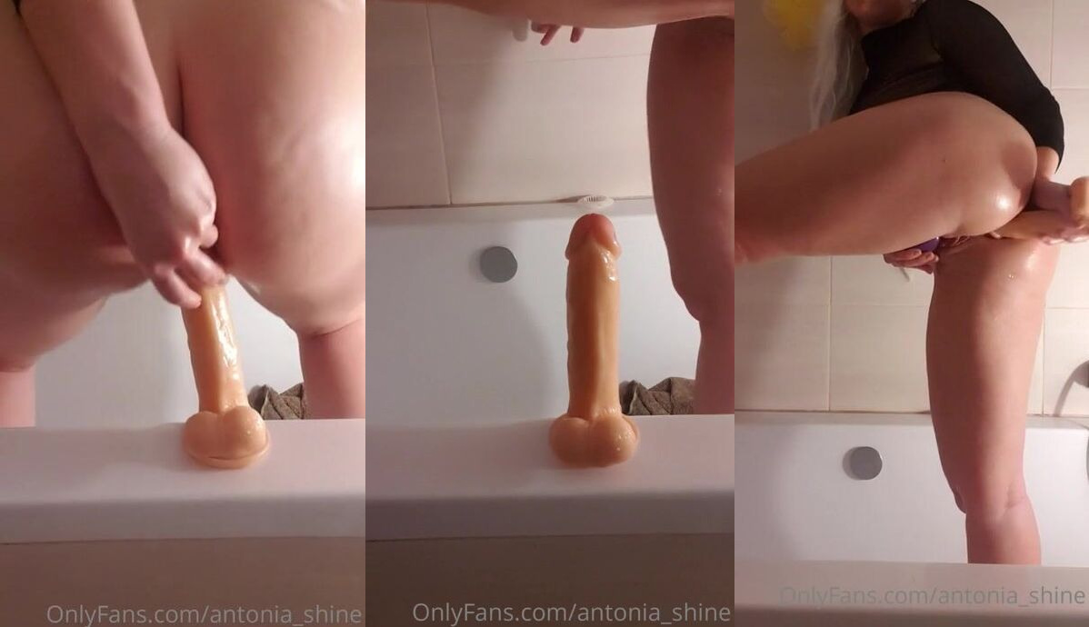 Antonia Shine's Intense Anal Dildo Masturbation