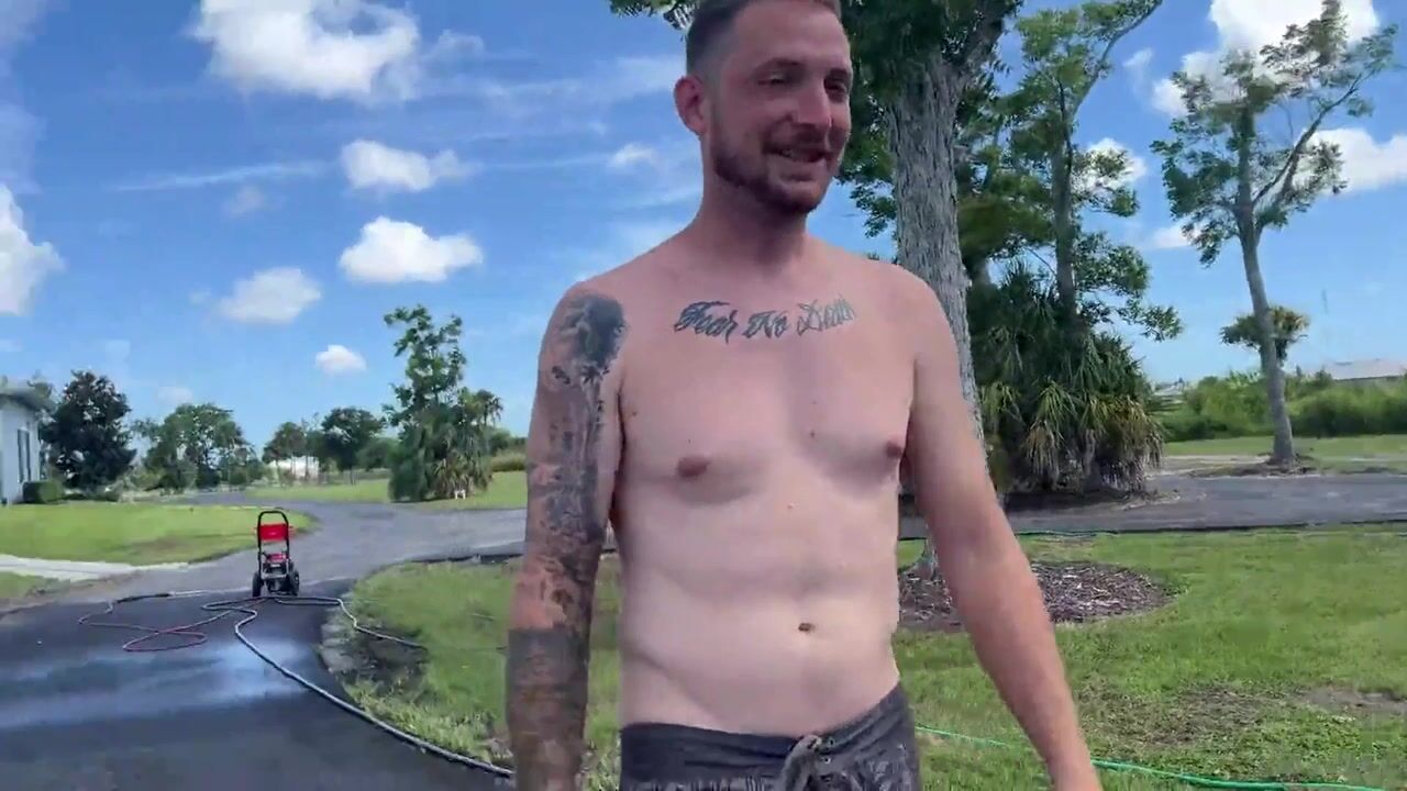 Bryce Adams' Outdoor Driveway Sex Session
