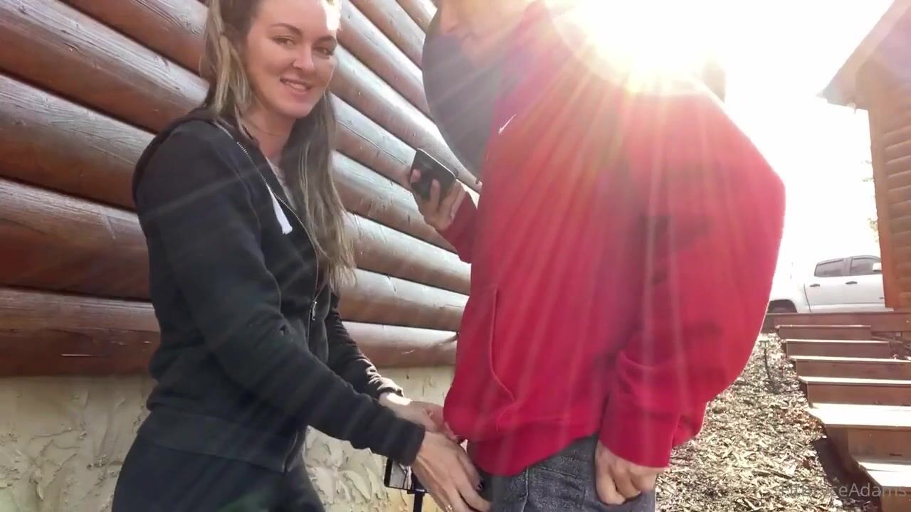 Bryce Adams Sneaks Out for Outdoor Sex Adventure