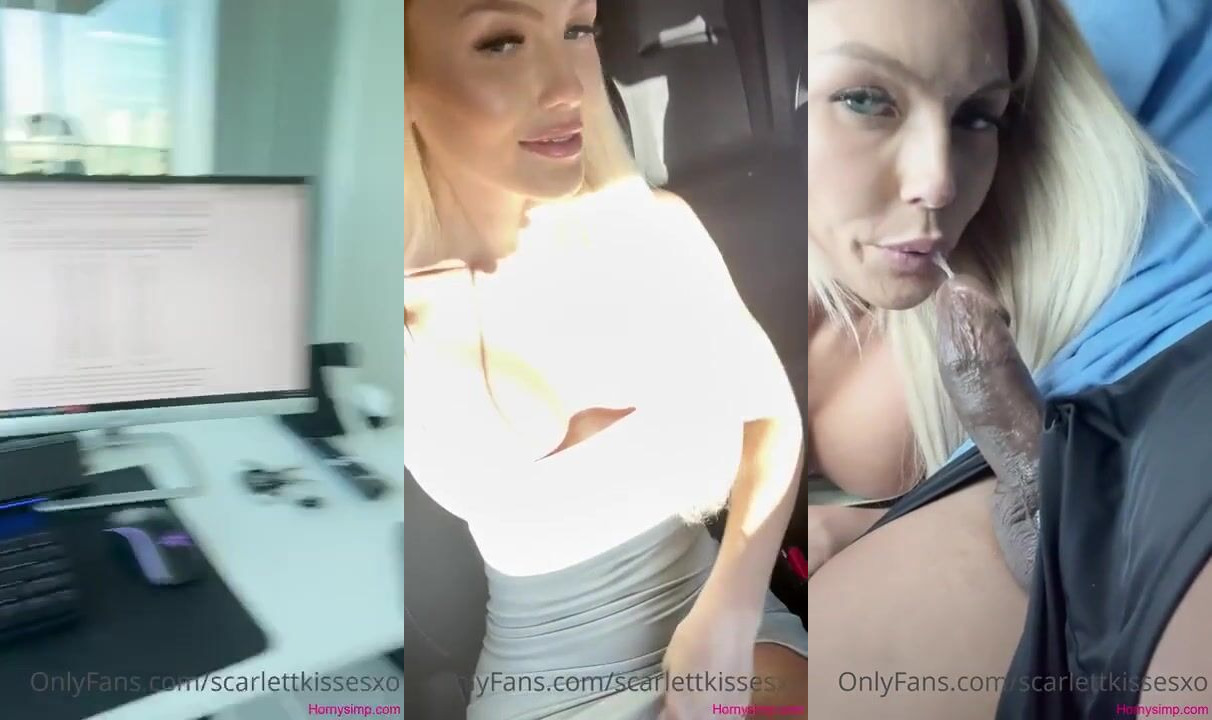 ScarlettKissesXO's Steamy Blowjob in a Car