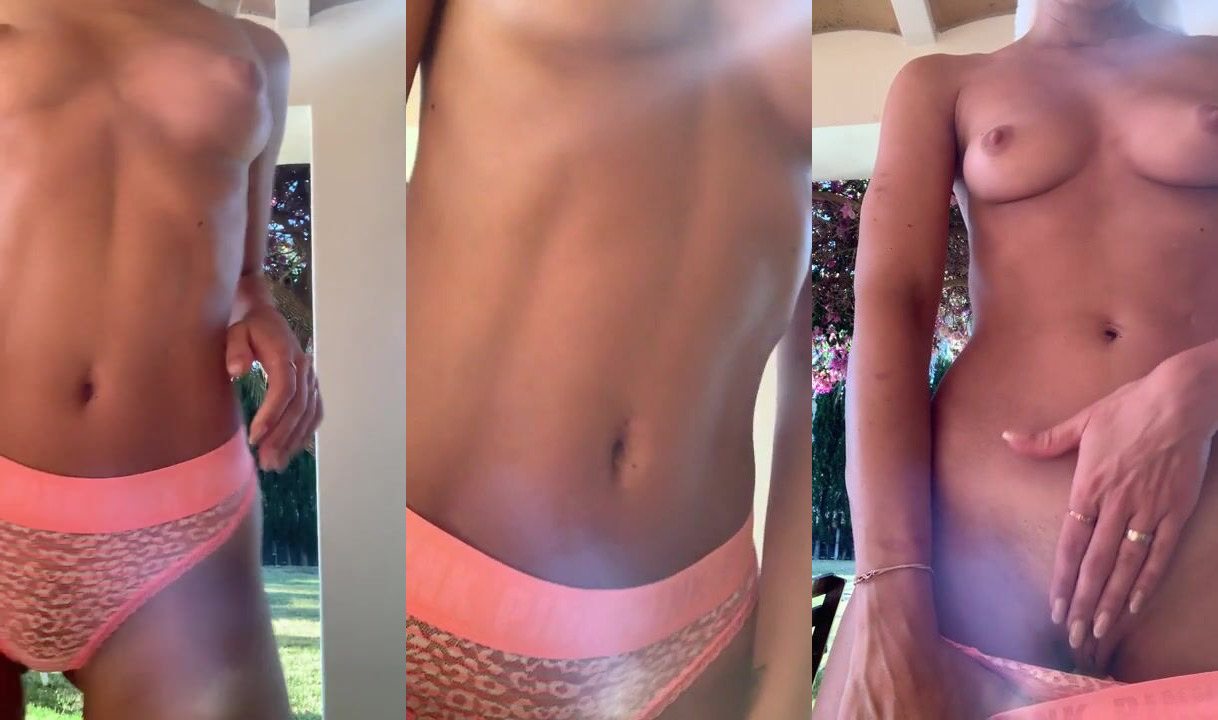 Little Caprice's Outdoor Striptease: Her Slim Curves Revealed