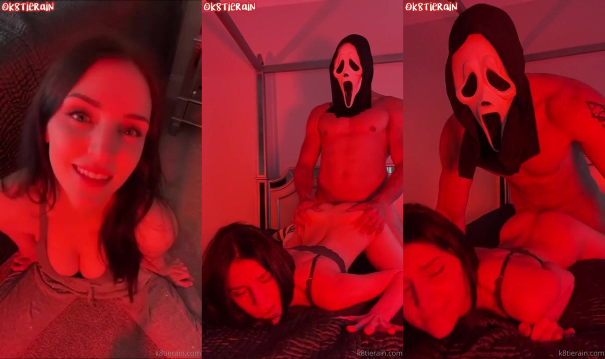Katie Rain's Intense Encounter with Masked Ghostface