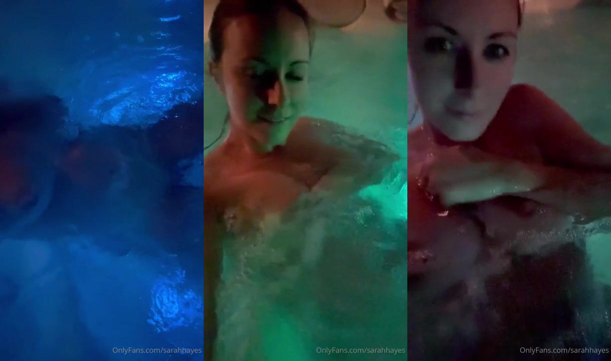 Sarah Hayes Enjoys Fun in the Jacuzzi
