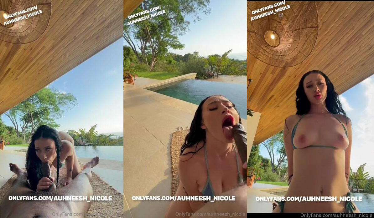 Auhneesh Nicole's Outdoor Blowjob and Ride with BBC
