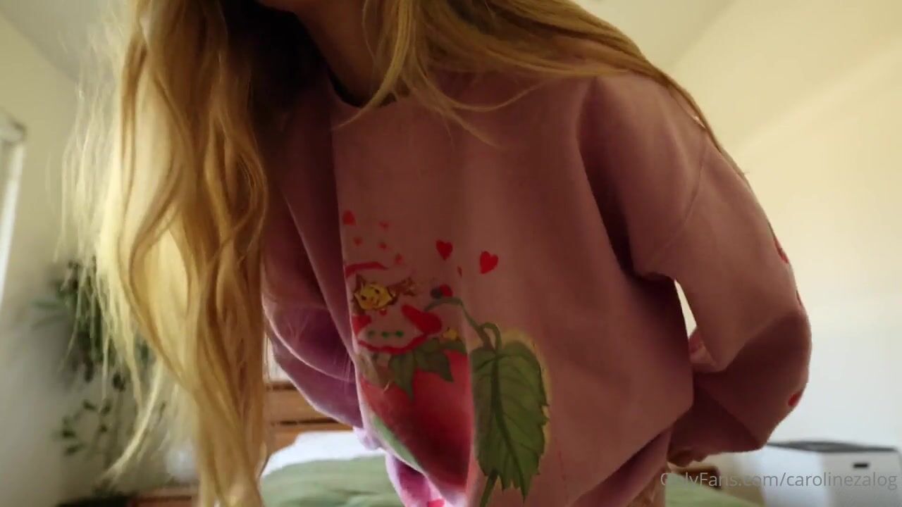Caroline Zalog's Seductive Lingerie Tease