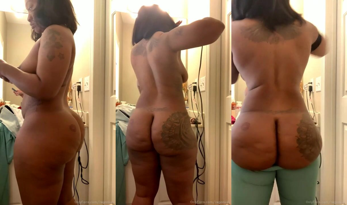 Busty Regankay's Naked GRWM Video Filming Session
