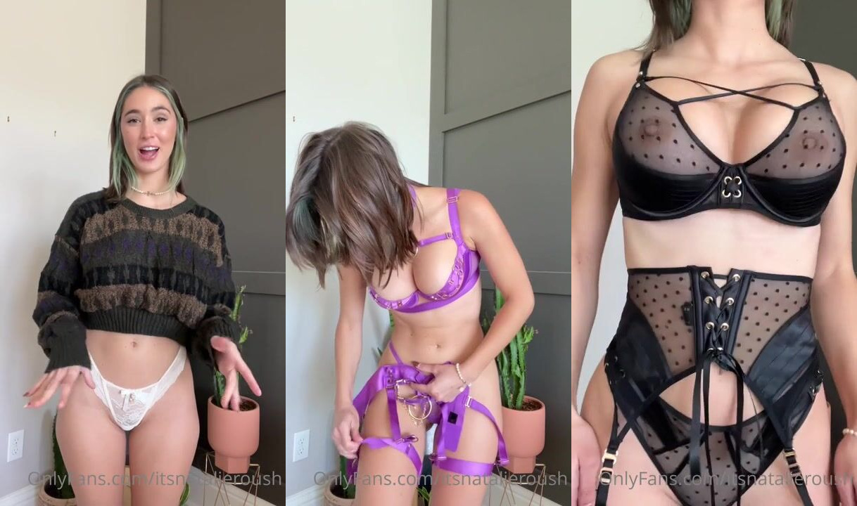 Natalie Roush's Seductive Lingerie Try-On Haul