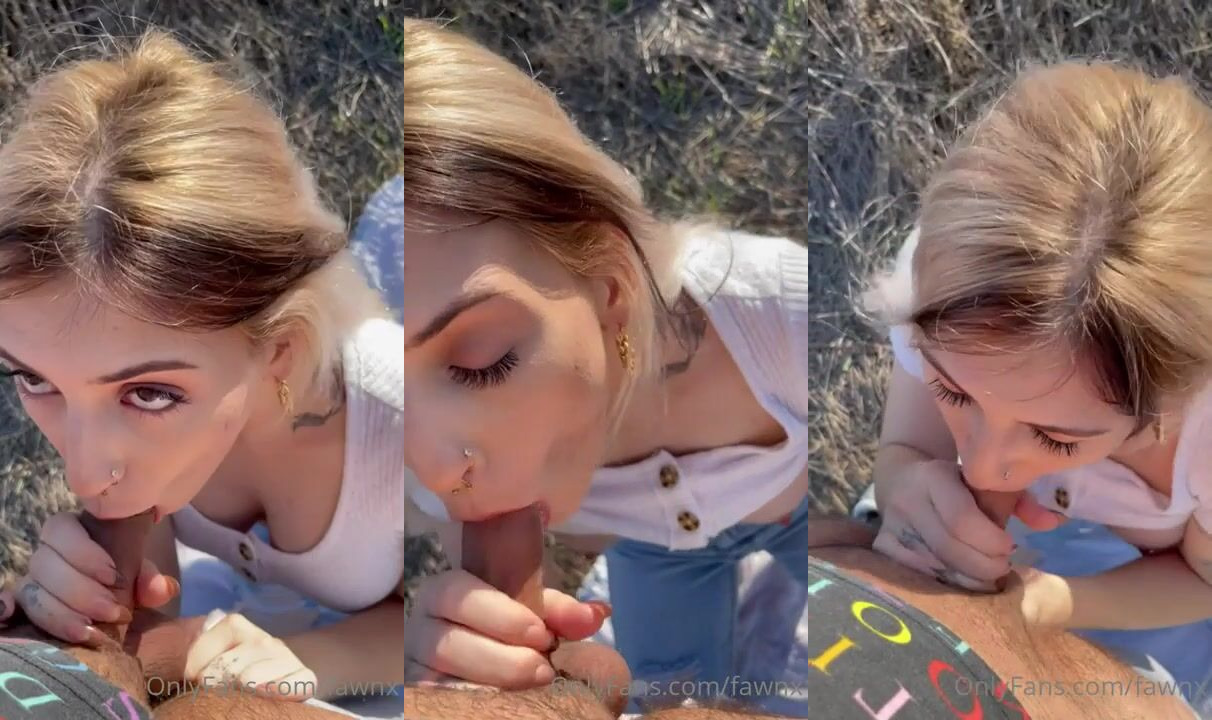 Baby Fawnxo's Outdoor Blowjob in HD
