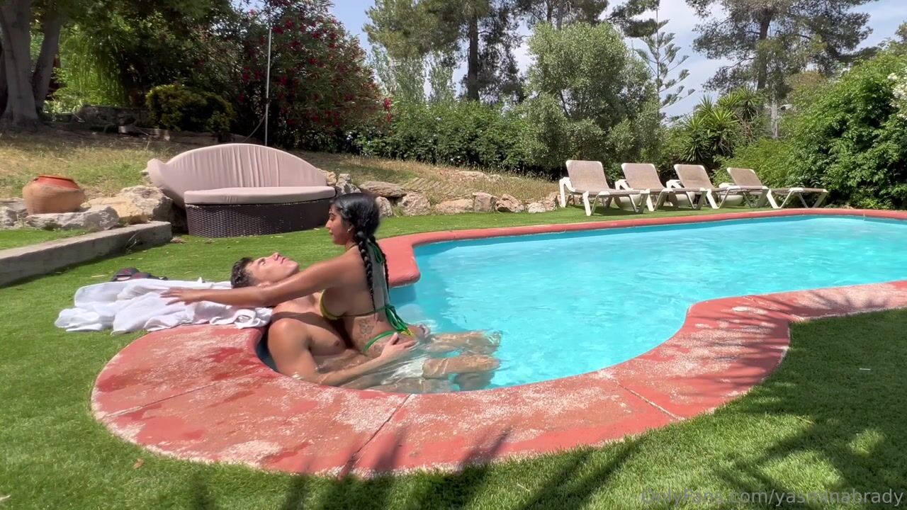 Yasmina Khan's Steamy Poolside Sex Tape with Brady