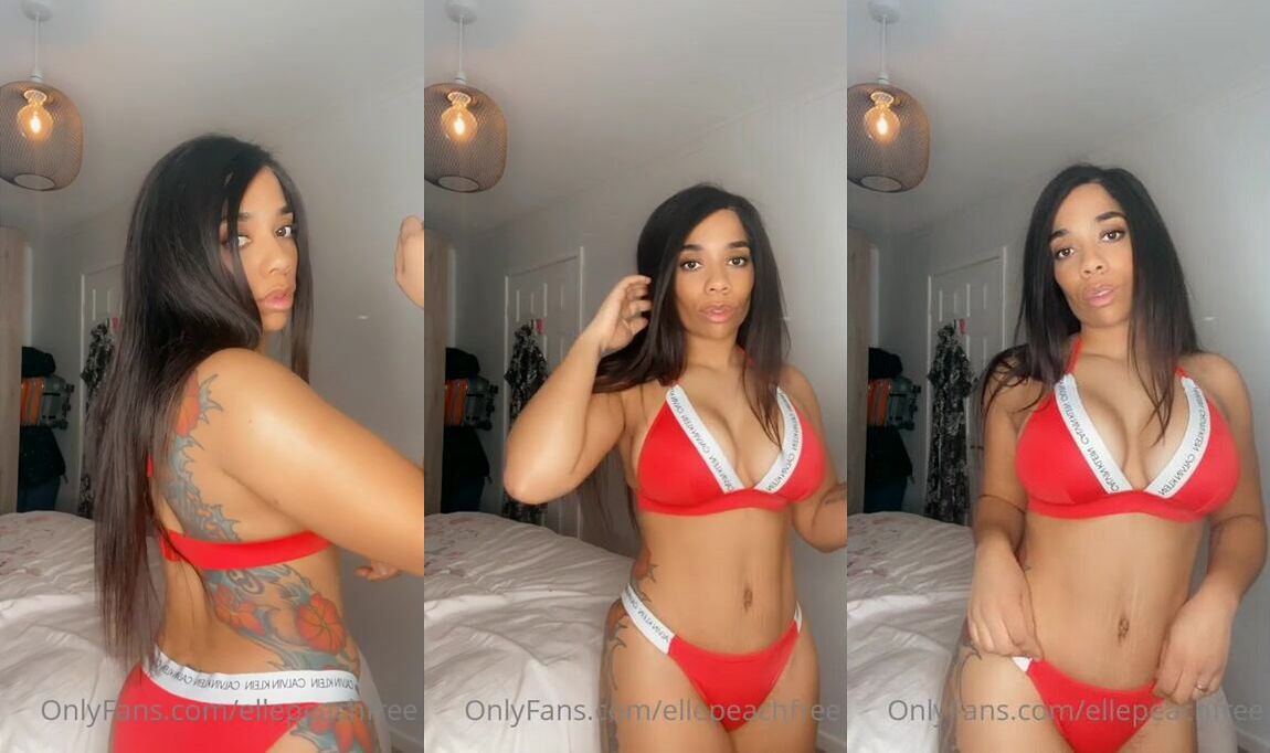 Ellepeachxr Flaunts in Bikini Body Tease