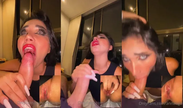 Annabgo Enjoys Blowjob and Pussy Play