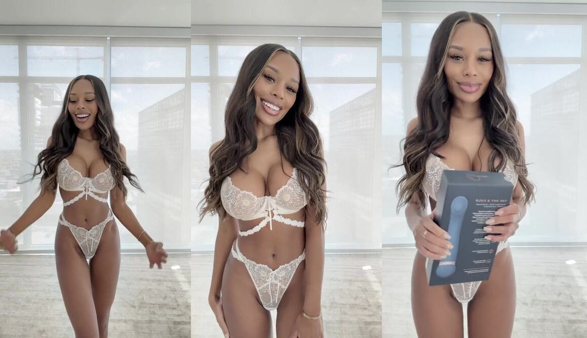 Aubree Rene Teases New Toy in Sexy Lingerie
