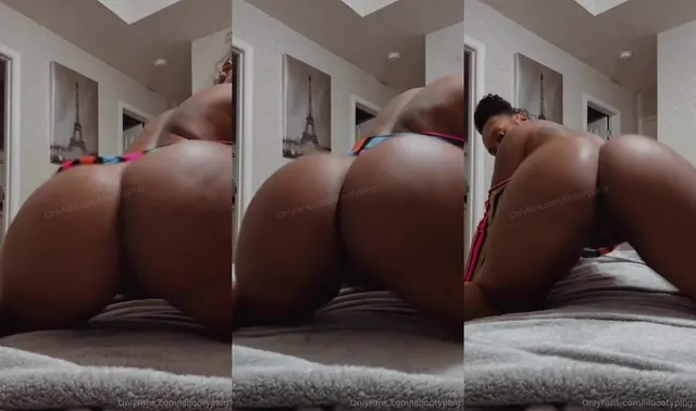 Lilbootyplug Flaunts Her Big Round Bum