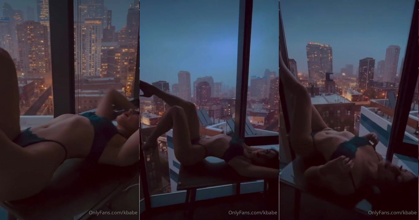 Kbabe Shows Off Her Sexy Bikini with City View
