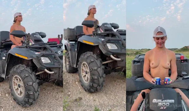 Curlykate06's Bare Chest ATV Ride Adventure