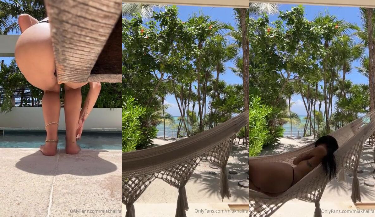 Leaked Mia Khalifa Nude Hammock Video in HD