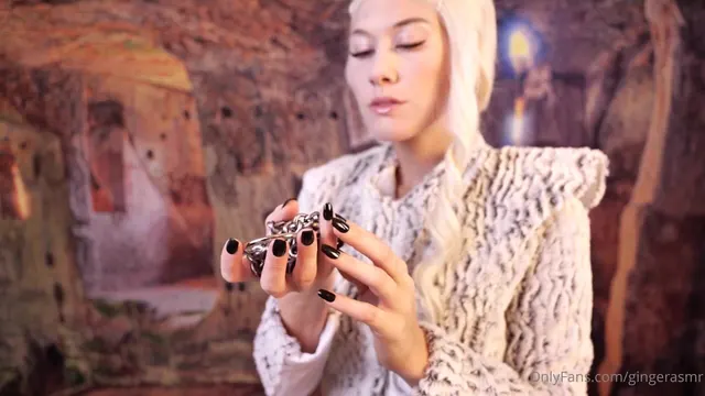 ASMR: Gingerasmr as Daenerys in Slow Strip Tease