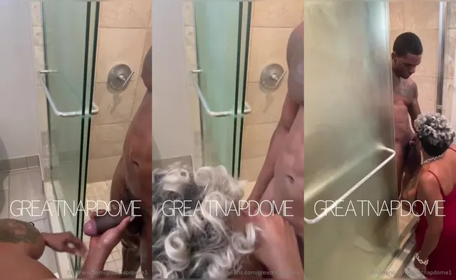 Greatnapdome1's Steamy Shower Blowjob in HD