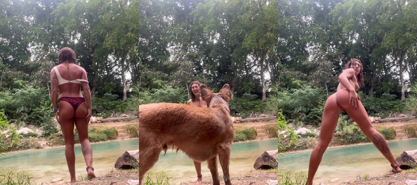 Magicpixie Enjoys Outdoor Self-Pleasure
