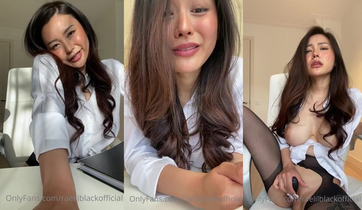 Rae Lil Black's Seductive Office Solo Session