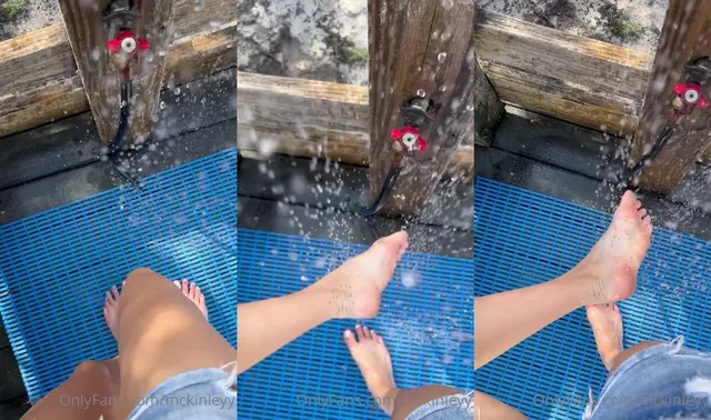Mckinleyy's Outdoor Foot Washing Adventure